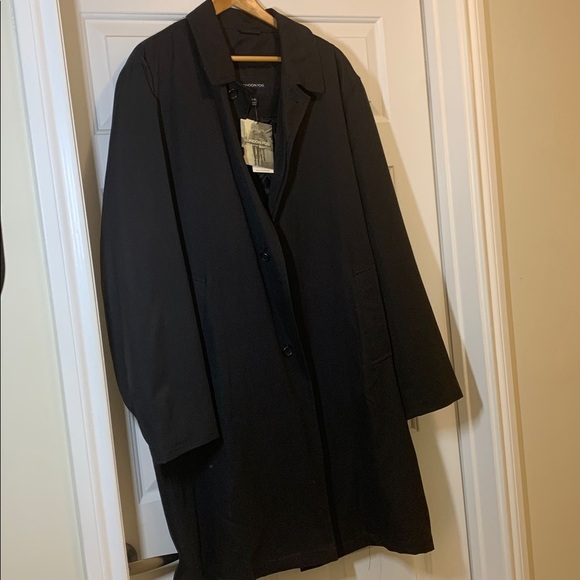 London Fog Other - NWT LONDON FOG Men’s All Weather Trench Coat + Zip Lining - Black - Big & Tall